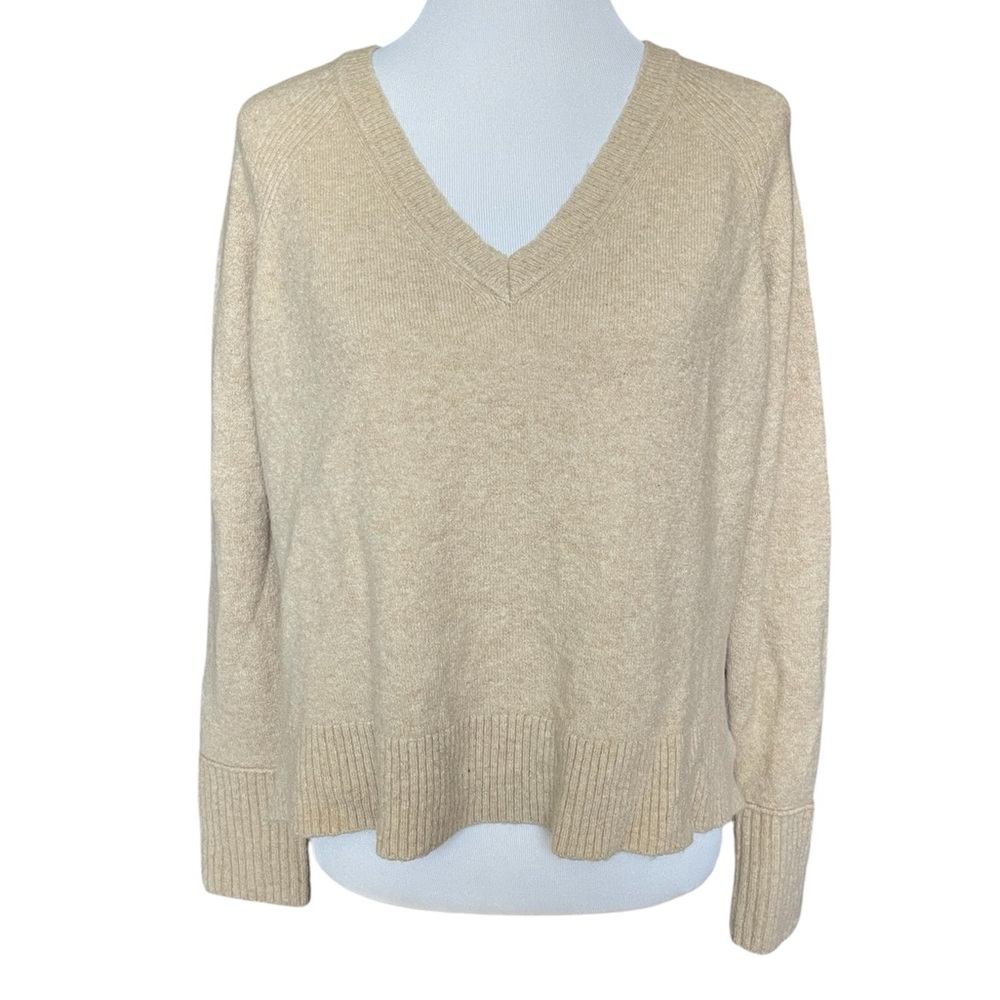 J. Crew wool blend v-neck sweater